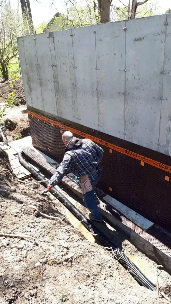 French drain project — stage 2